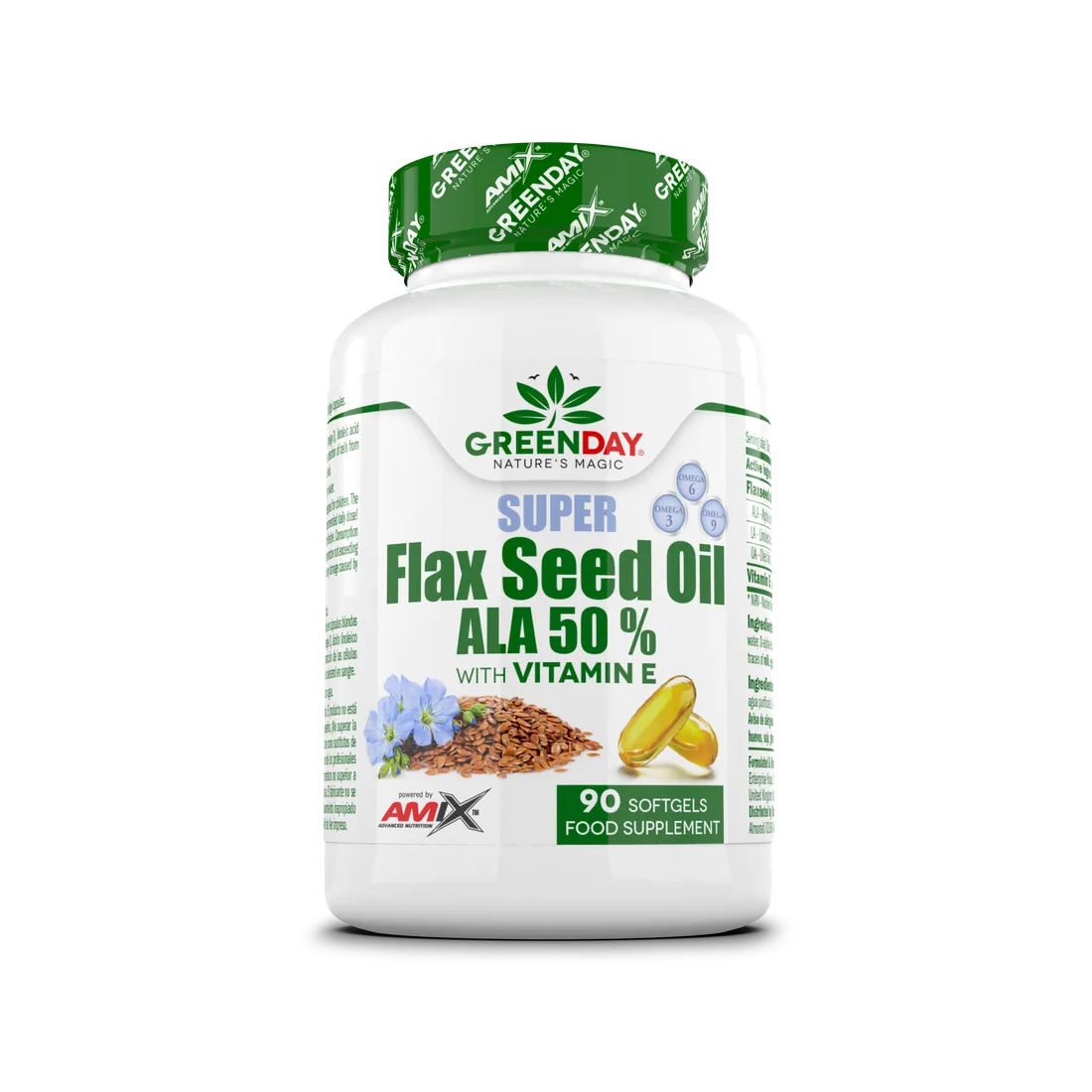 GREEDAY® SUPER FLAXSEED OIL ALA 50% 90 CAPS