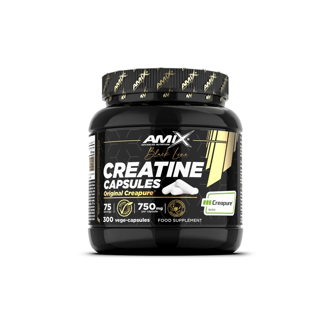 BLACK CREATINE MONOHYDRATE CREAPURE 300 GR